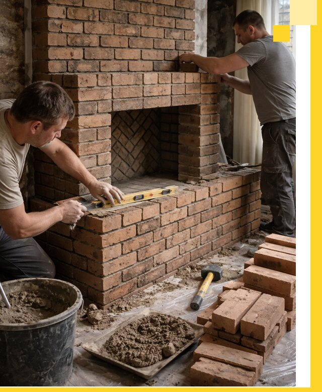 Изготовление и установка кирпичных каминов в Назарове