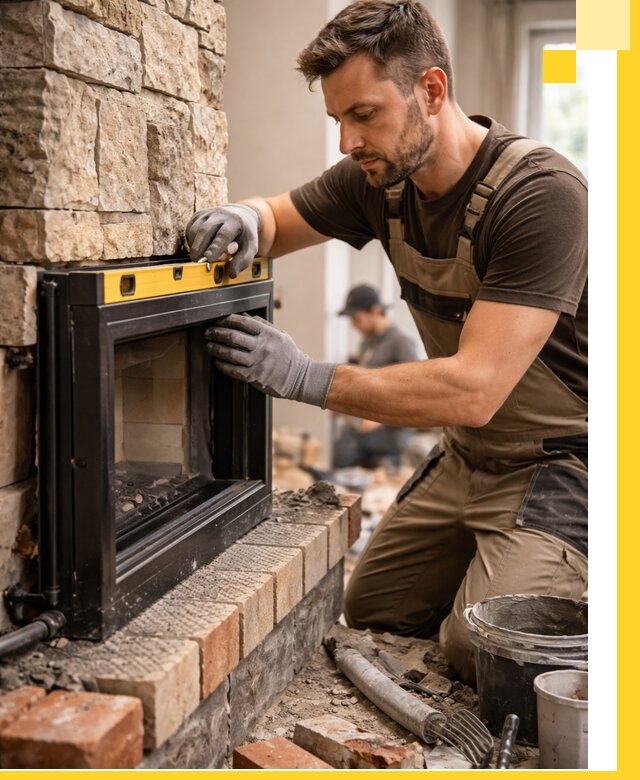 Дровяные камины под ключ в Назарове: монтаж, обустройство