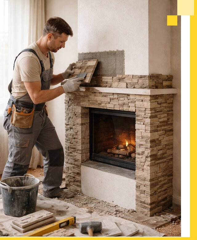 Изготовление и монтаж каминов для дома под ключ в Назарове