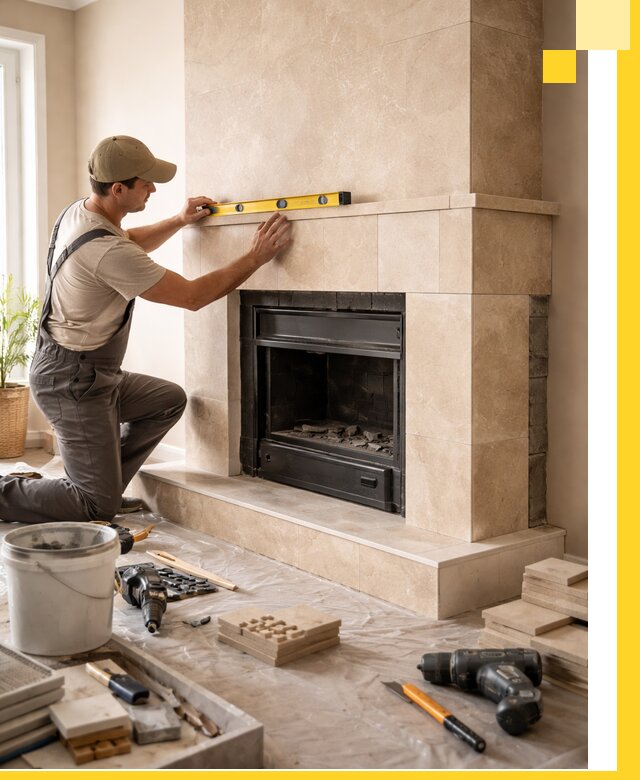 Установка и монтаж каминов в частном доме под ключ в Назарове