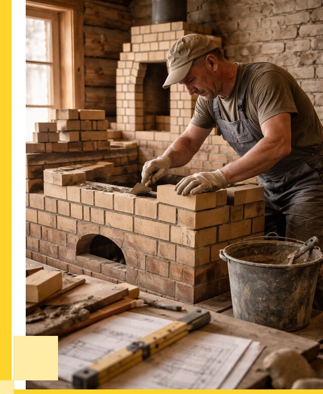 Кладка печей из кирпича в Назарове цены от 30834 р. - ЭриданНрв