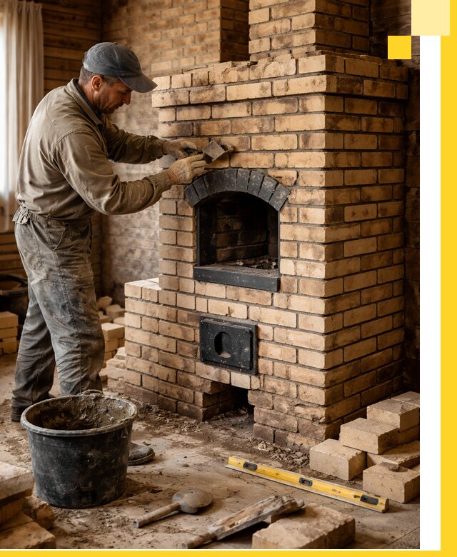 Кирпичные печи под ключ в Назарове: проектирование и кладка