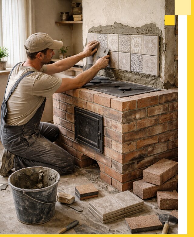 Печи с плитой на заказ монтаж гарантия и сервис в Назарове