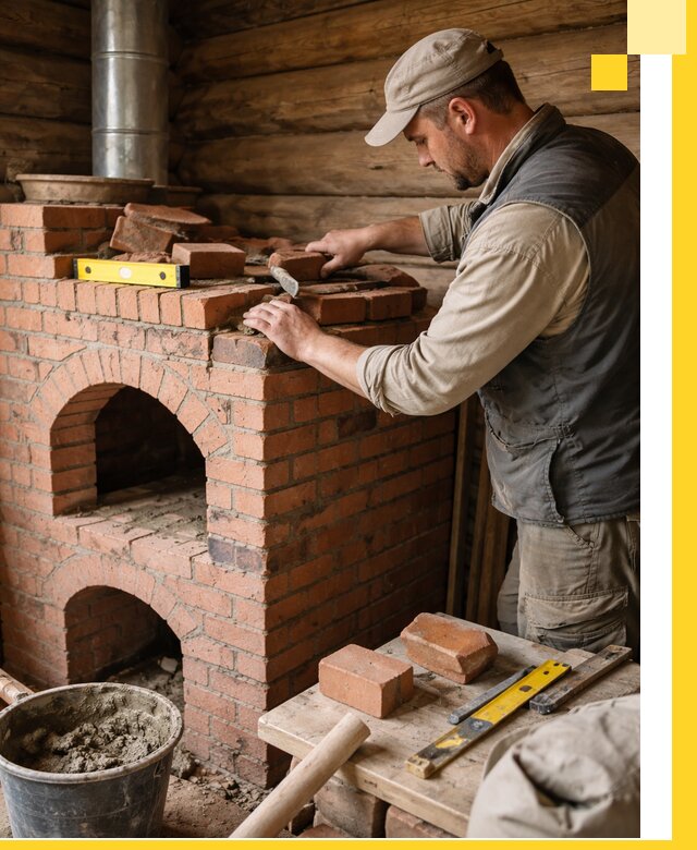 Изготовление и установка русских печей в Назарове под ключ