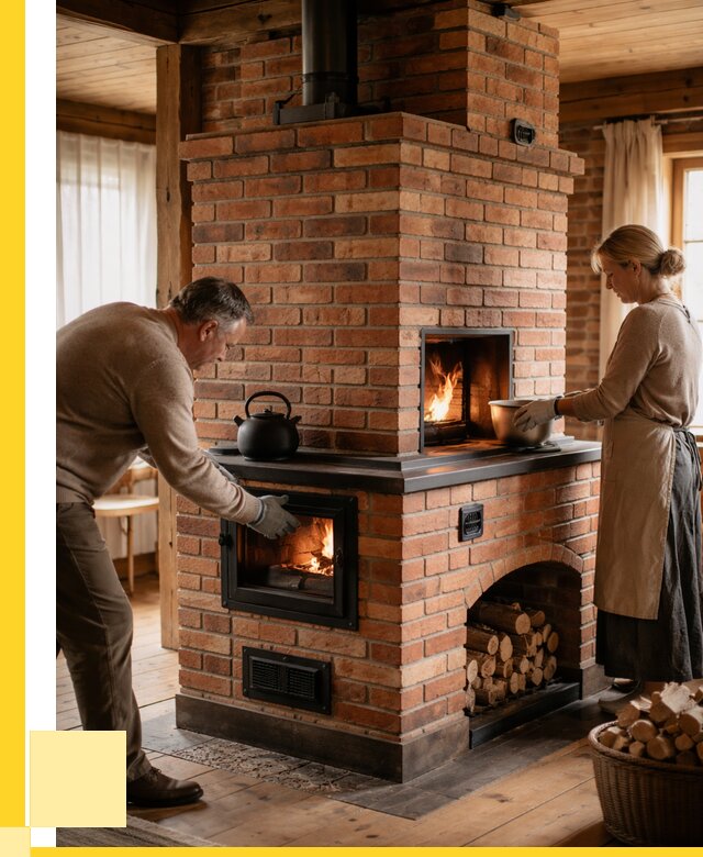 Печи для загородного дома под ключ в Назарове от 82224 р. | ЭриданНрв