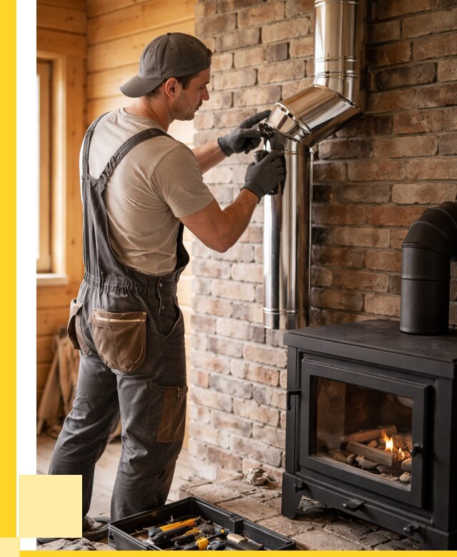 Монтаж дымоходов для печей в Назарове от 7709 р. | ЭриданНрв