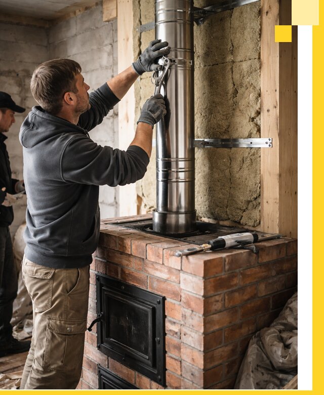 Изготовление и монтаж печей и дымоходов под ключ в Назарове