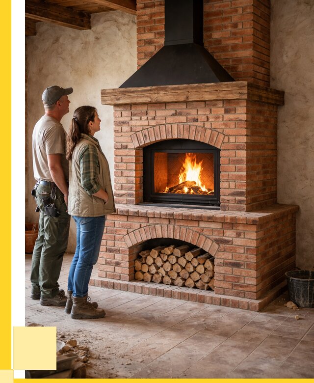 Печи камины из кирпича в Назарове от 123336 р. | ЭриданНрв