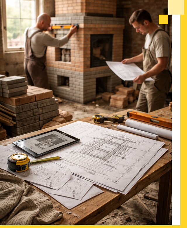 Проекты печей и каминов с индивидуальным дизайном в Назарове