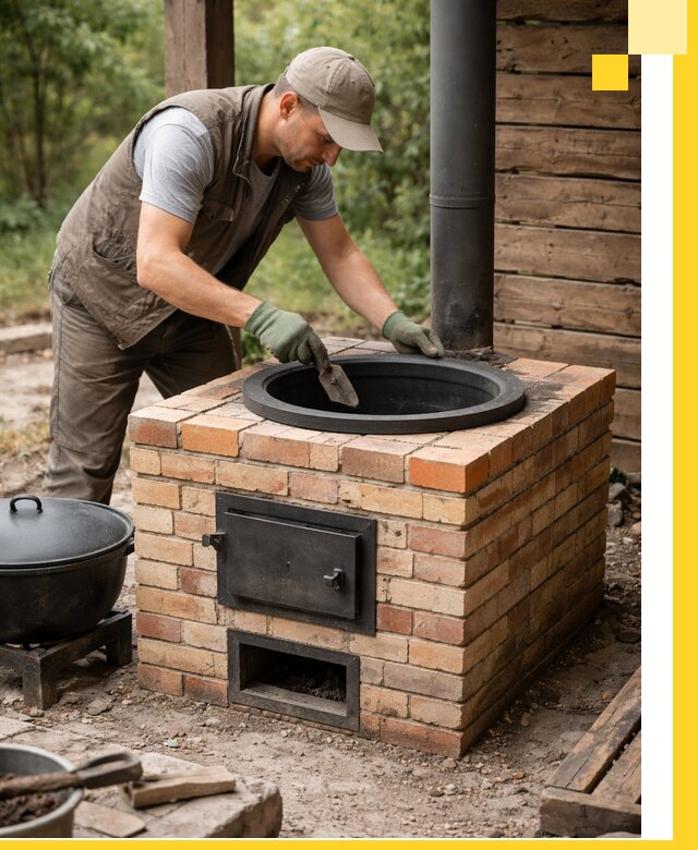 Изготовление и установка печей для казана в Назарове под ключ