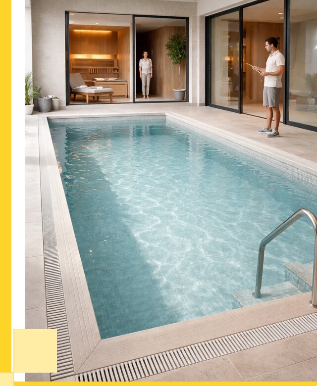 Отделка бассейна пленкой ПВХ в Назарове от 3597 р. - ЭриданНрв