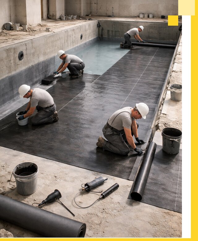 Профессиональная гидроизоляция бассейнов и чаш в Назарове под ключ