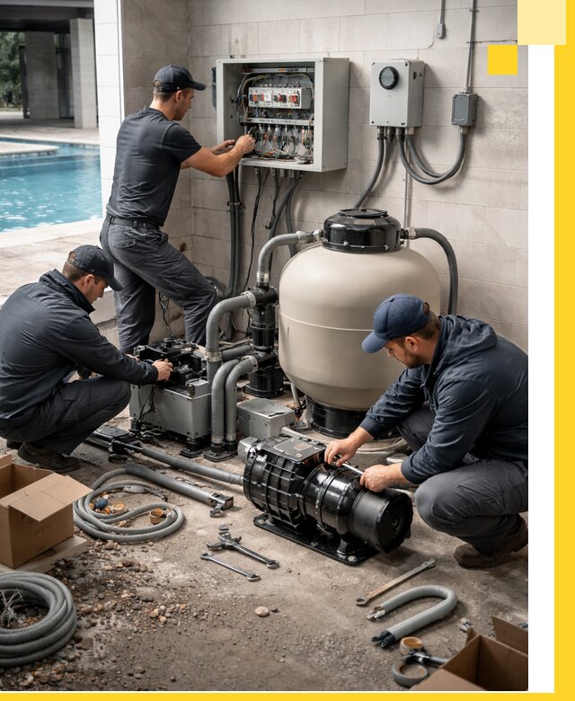 Профессиональный монтаж оборудования для бассейнов в Назарове