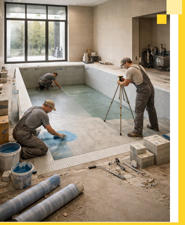 Проект и строительство закрытых бассейнов в Назарове под ключ