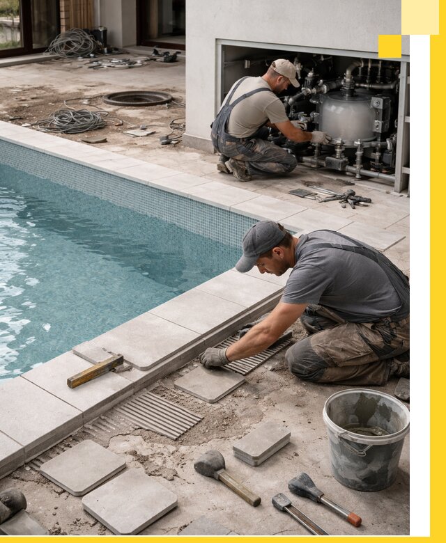 Строительство и монтаж бассейнов в коттедже в Назарове