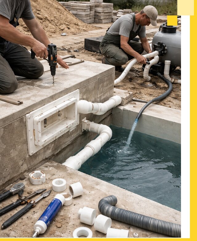 Строительство скиммерных бассейнов под ключ в Назарове