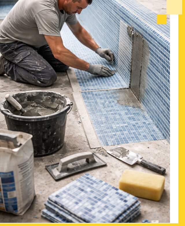 Укладка и ремонт мозаики для бассейнов под ключ в Назарове