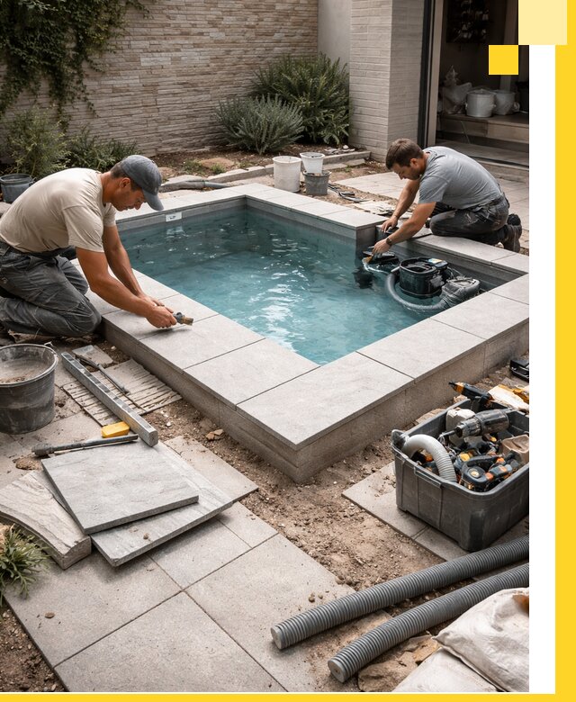 Мини бассейны под ключ в Назарове, дизайн и установка