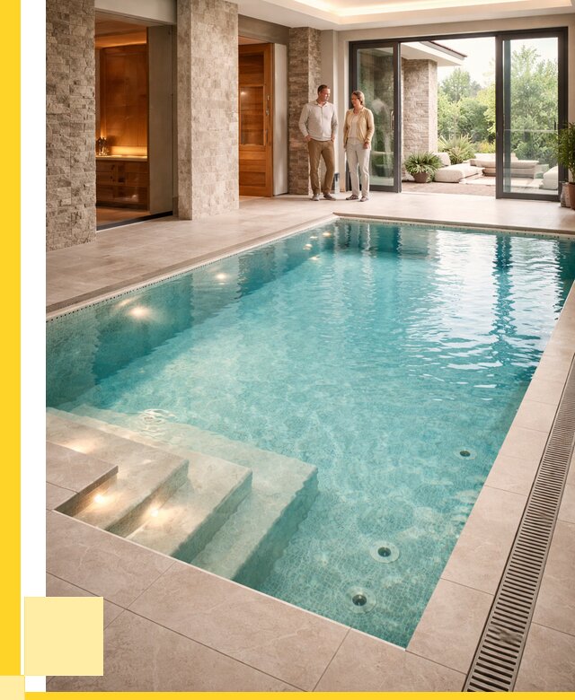 Бассейн во дворе в Назарове: проект, отделка от 1233360 р. | ЭриданНрв