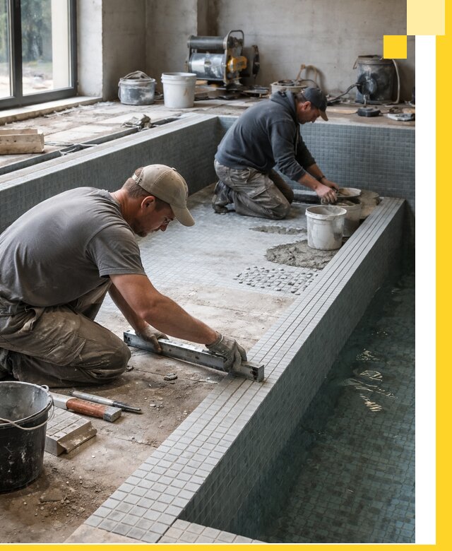 Строительство бассейна в частном доме в Назарове под ключ