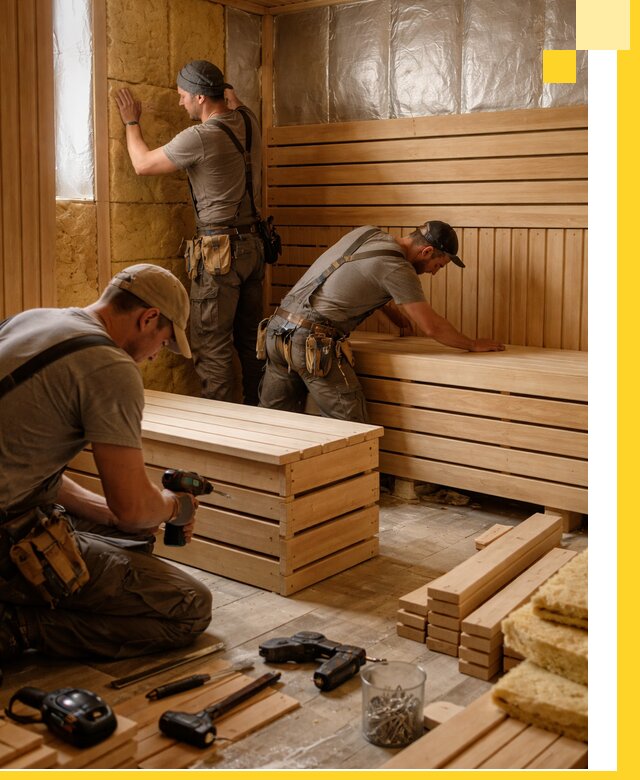 Профессиональное строительство саун под ключ в Назарове