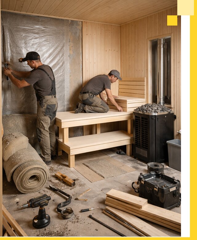 Проекты саун под ключ в Назарове дизайн и строительство