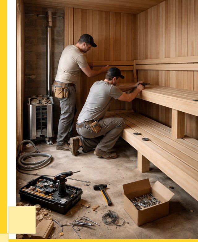 Монтаж саун под ключ в Назарове от 123336 р. | ЭриданНрв