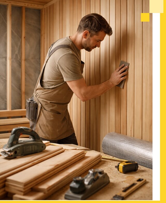 Профессиональная отделка саун и парных под ключ в Назарове