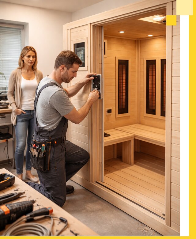 Инфракрасные сауны под ключ в Назарове продажа и установка