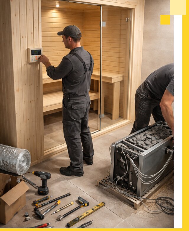 Поставка, установка и монтаж электрических саун в Назарове