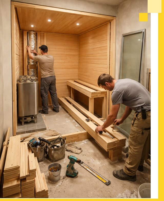 Проектирование и установка домашних саун под ключ в Назарове