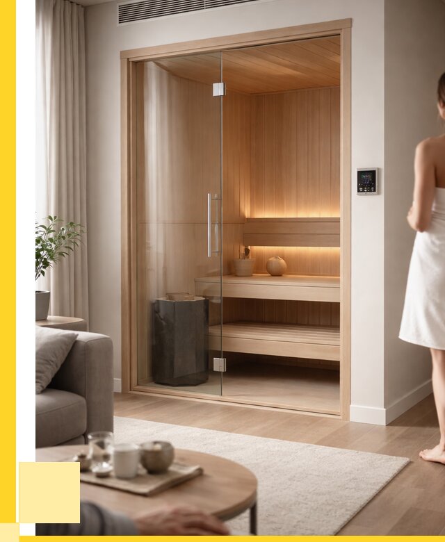 Сауна в квартире под ключ в Назарове от 123336 р. ЭриданНрв