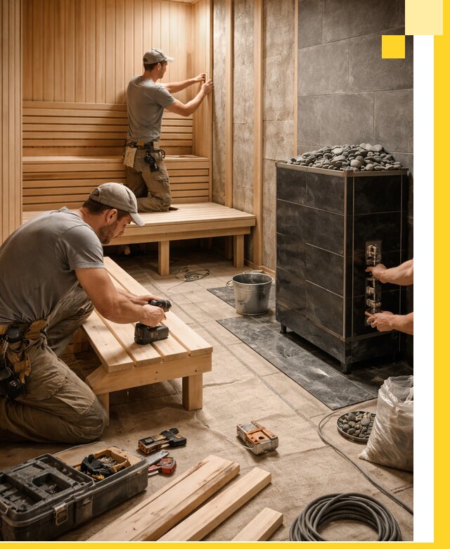 Дизайн и строительство интерьерных саун под ключ в Назарове