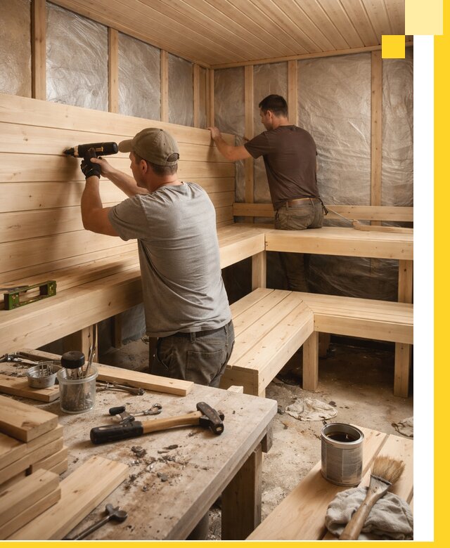 Профессиональная отделка бань и саун под ключ в Назарове