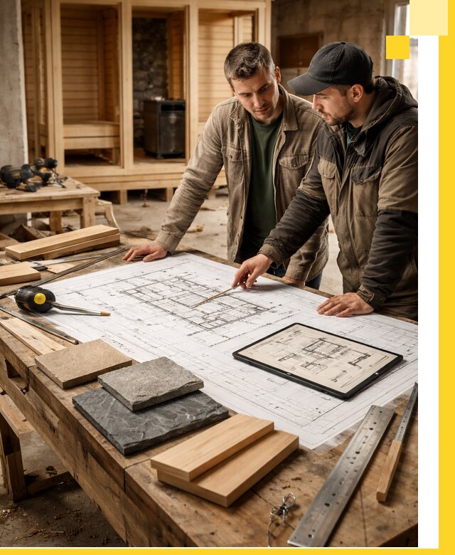 Проекты бань под ключ и планы строительства в Назарове