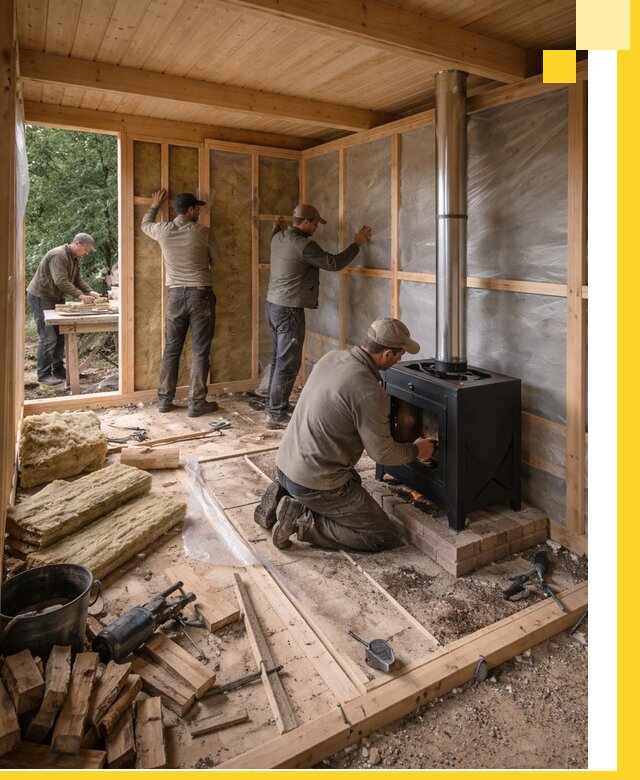 Профессиональный монтаж бань под ключ в Назарове для дома