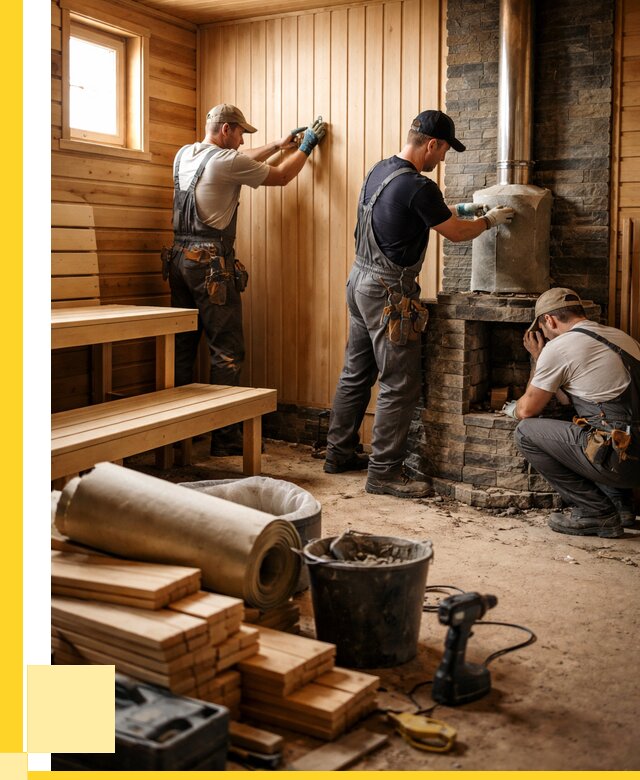 Ремонт бань под ключ в Назарове от 46251 р. | ЭриданНрв