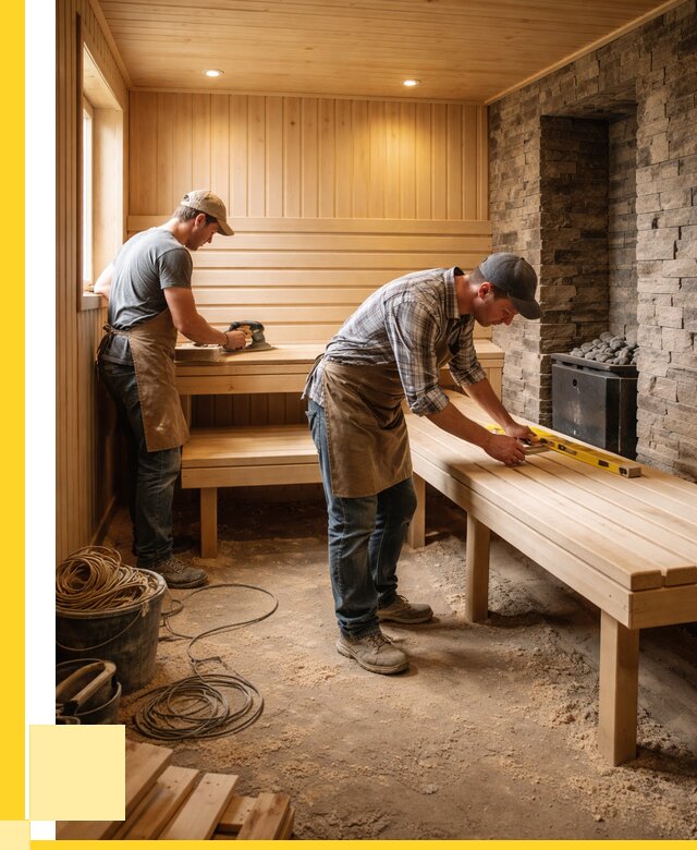 Отделка бани в Назарове: внутренняя отделка от 3083 р. | ЭриданНрв