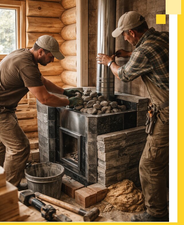 Строительство и отделка русских бань под ключ в Назарове