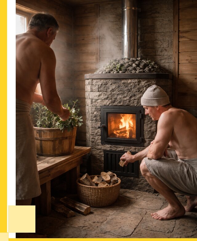 Банные печи под ключ в Назарове от 46251 р. | ЭриданНрв кирпичная