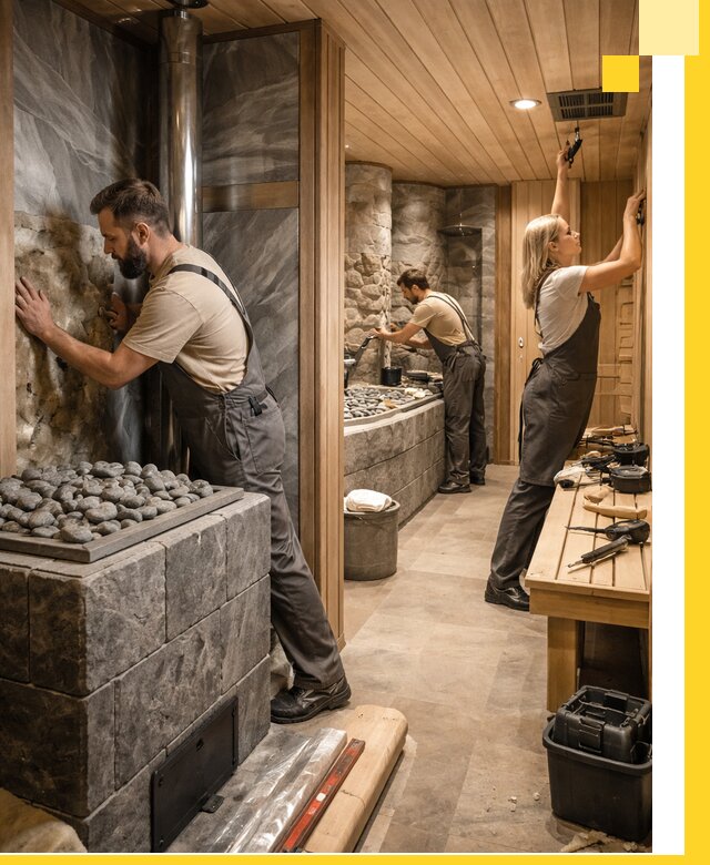 Строительство бань и SPA процедур в Назарове под ключ и отделкой
