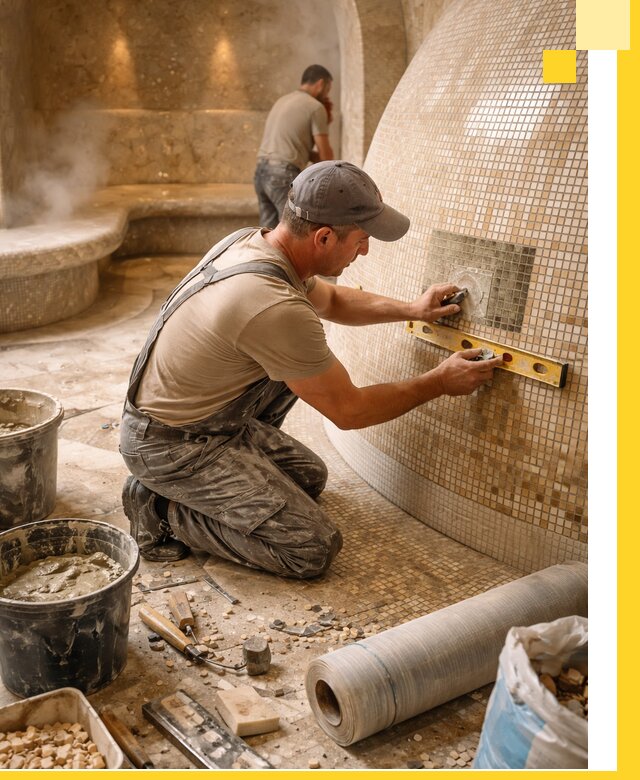 Хамам под ключ в Назарове: проектирование, строительство, отделка