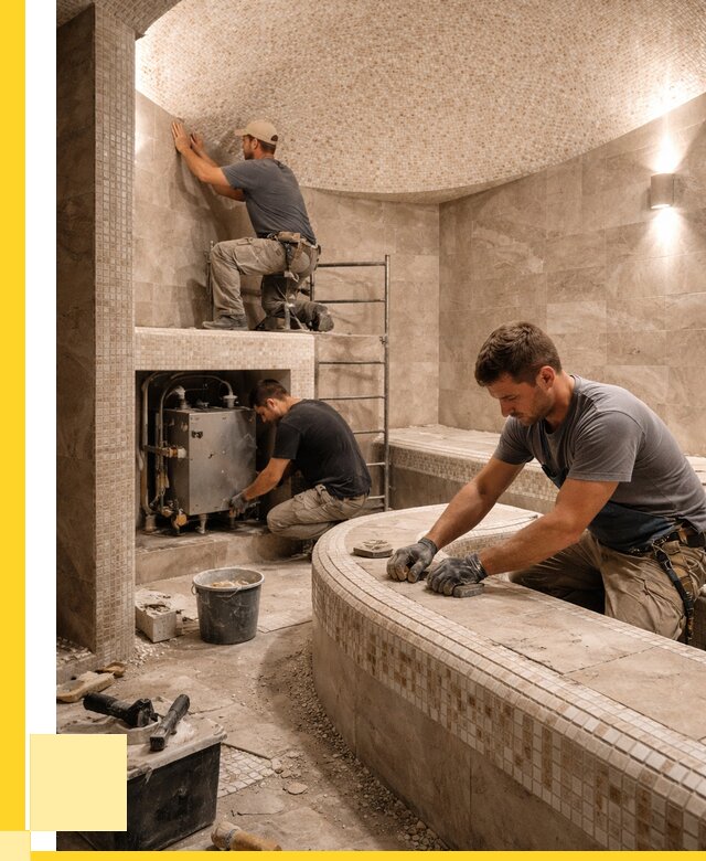 Монтаж хамамов под ключ в Назарове от 256950 р. ЭриданНрв