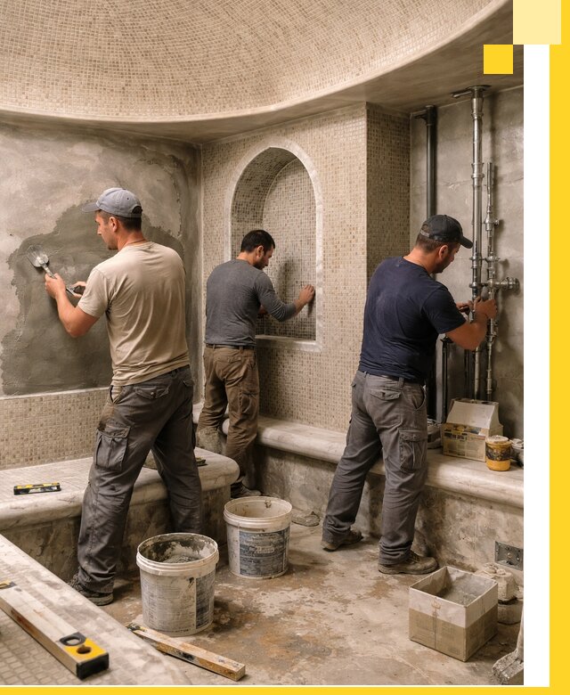 Профессиональный монтаж хамамов под ключ в Назарове с гарантией