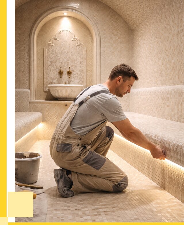 Отделка хамамов под ключ в Назарове от 5653 р. | ЭриданНрв