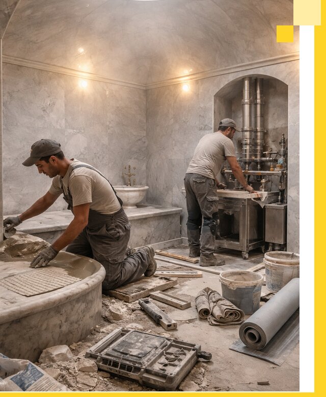 Строительство турецких бань хаммам под ключ в Назарове