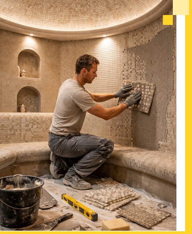 Устройство и монтаж домашнего хамама под ключ в Назарове