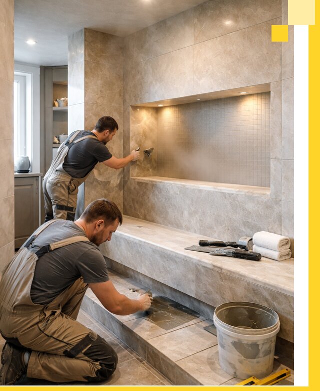 Профессиональное строительство хамама в квартире в Назарове