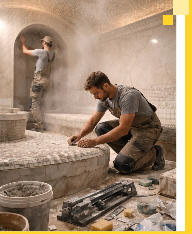 Профессиональный дизайн хамама и SPA под ключ в Назарове